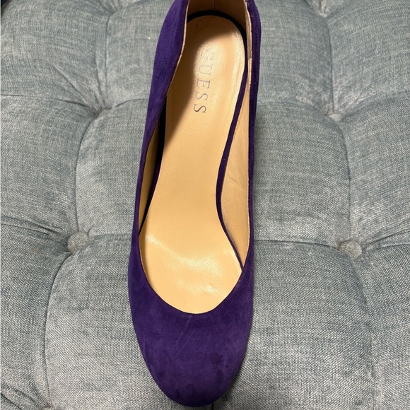 Guess Purple Snakeskin Heels - Picture 3 of 3
